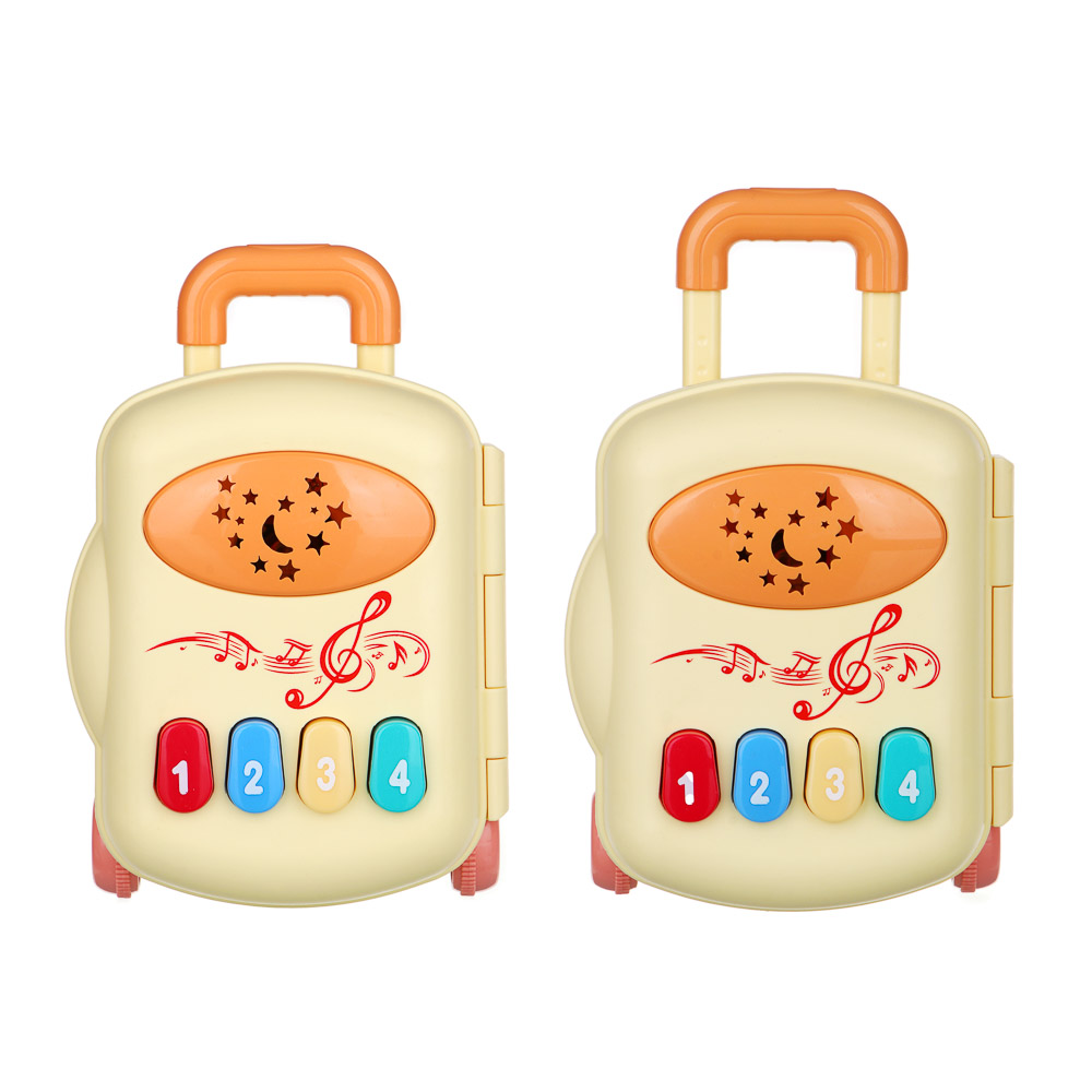 ИГРОЛЕНД Чемоданчик-проектор музыкальный, звук, свет, пластик, 18,5х9х12,5 см, арт.№ 272-829