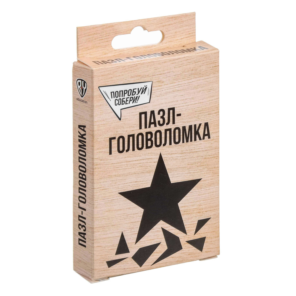 BY Education Пазл - головоломка, 6х9х1,5см, ХДФ, 6 дизайнов, арт.№ 830-758