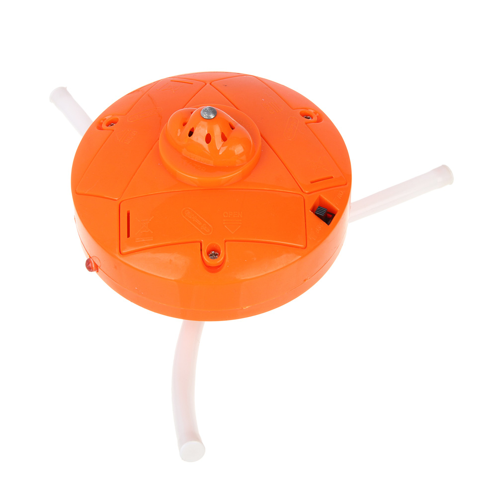 ИГРОЛЕНД Рыжий Волчок музыкальный светящийся, 6,6x6,8x11,3 см, 3xАА, ABS, арт.№ 295-241