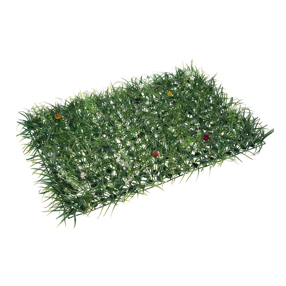 Изгородь искусственная тм INBLOOM, "Цветущий луг", 60x40см, PE, арт.№ 419-011
