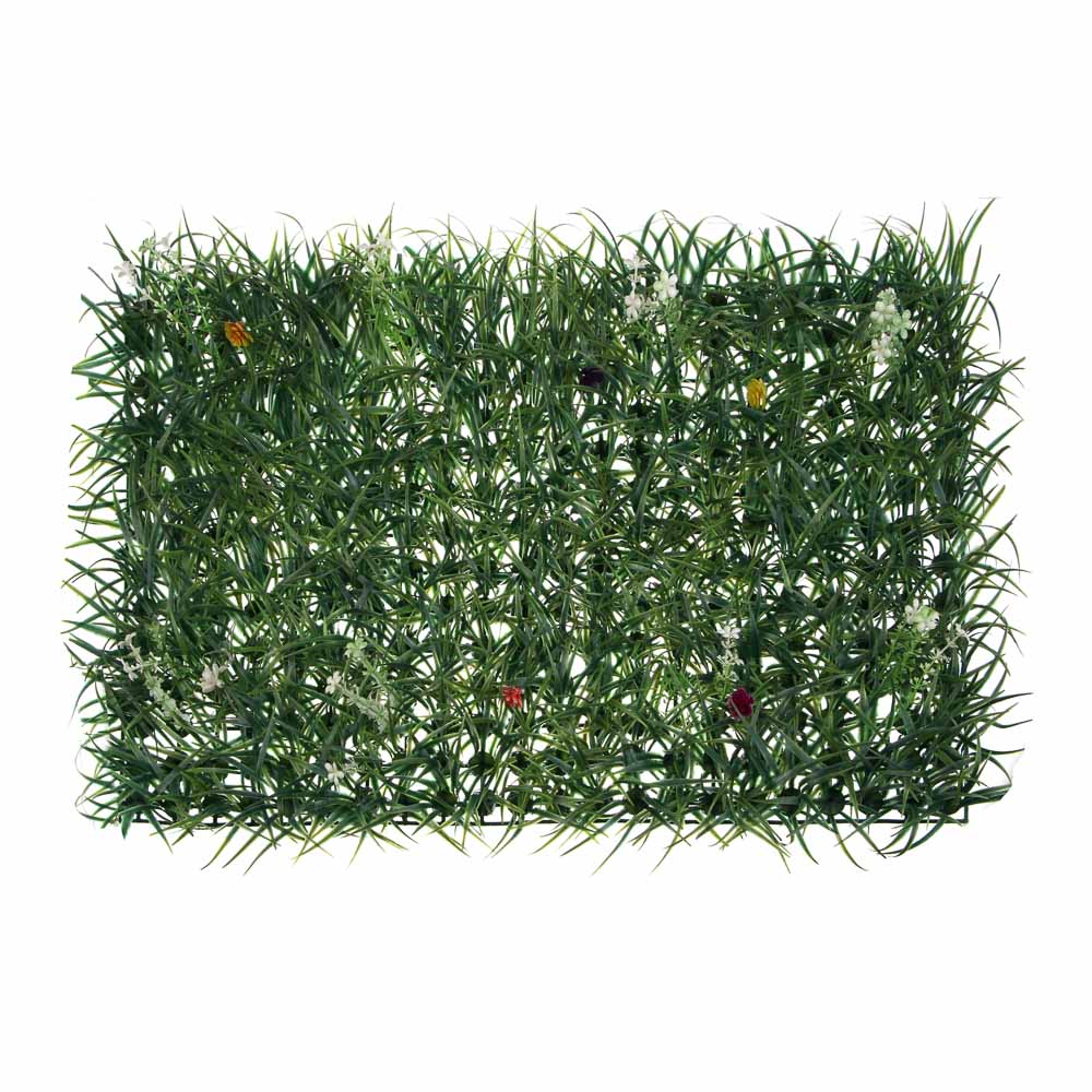 Изгородь искусственная тм INBLOOM, "Цветущий луг", 60x40см, PE, арт.№ 419-011