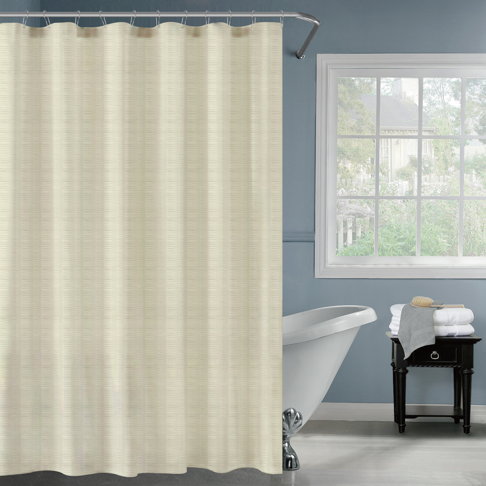 Штора для ванной 180х200см SWANNY, CREAM5, экрю, полиэстер, SWC-80-24-CRM, арт.№ 461-647