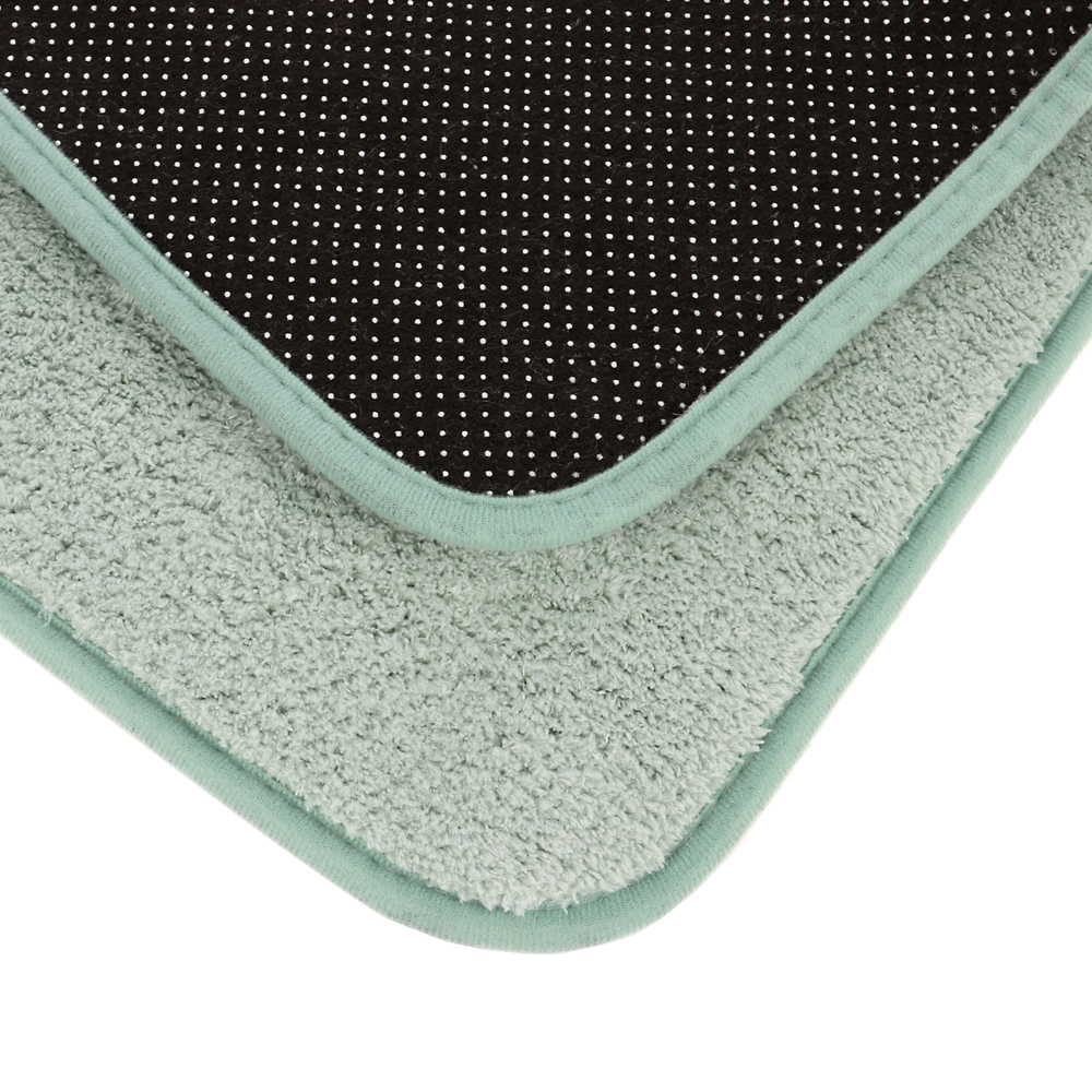 Коврик для ванной 50х80см PING, CACTUS6, мятный, полиэстер, SWM-4014-MNT-B, арт.№ 462-811