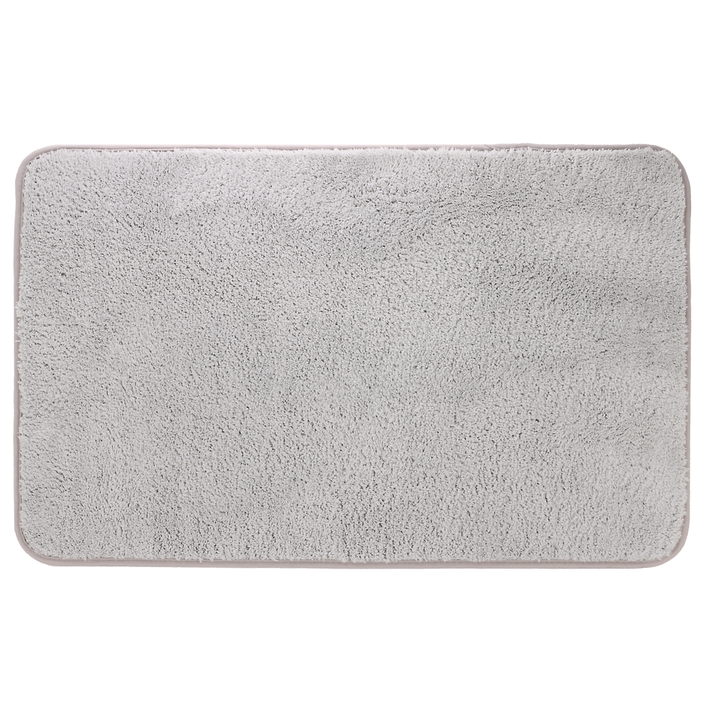 Коврик для ванной 50х80см PING, SMOKE6, светло-серый, полиэстер, SWM-4014-LGR-B, арт.№ 462-812