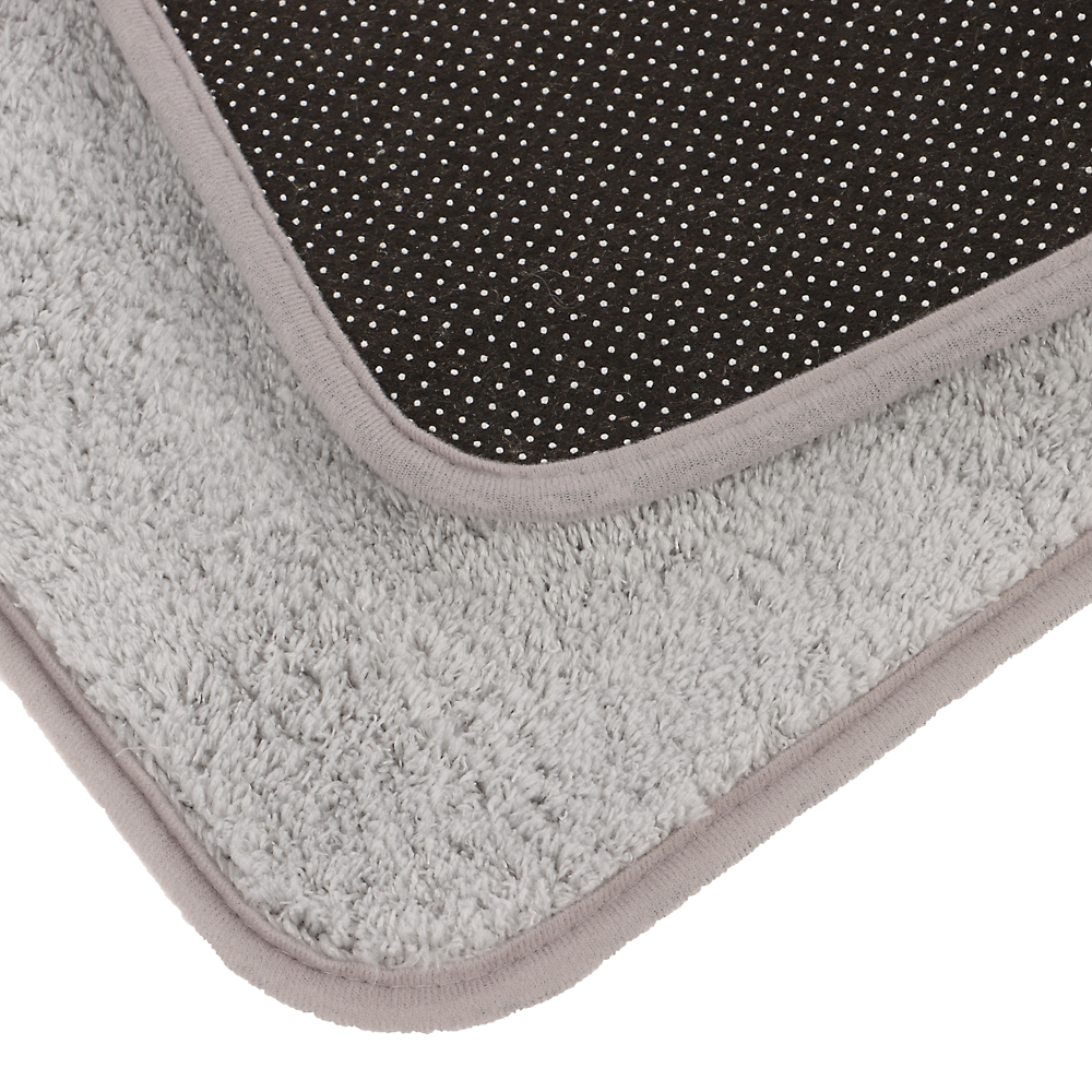 Коврик для ванной 50х80см PING, SMOKE6, светло-серый, полиэстер, SWM-4014-LGR-B, арт.№ 462-812