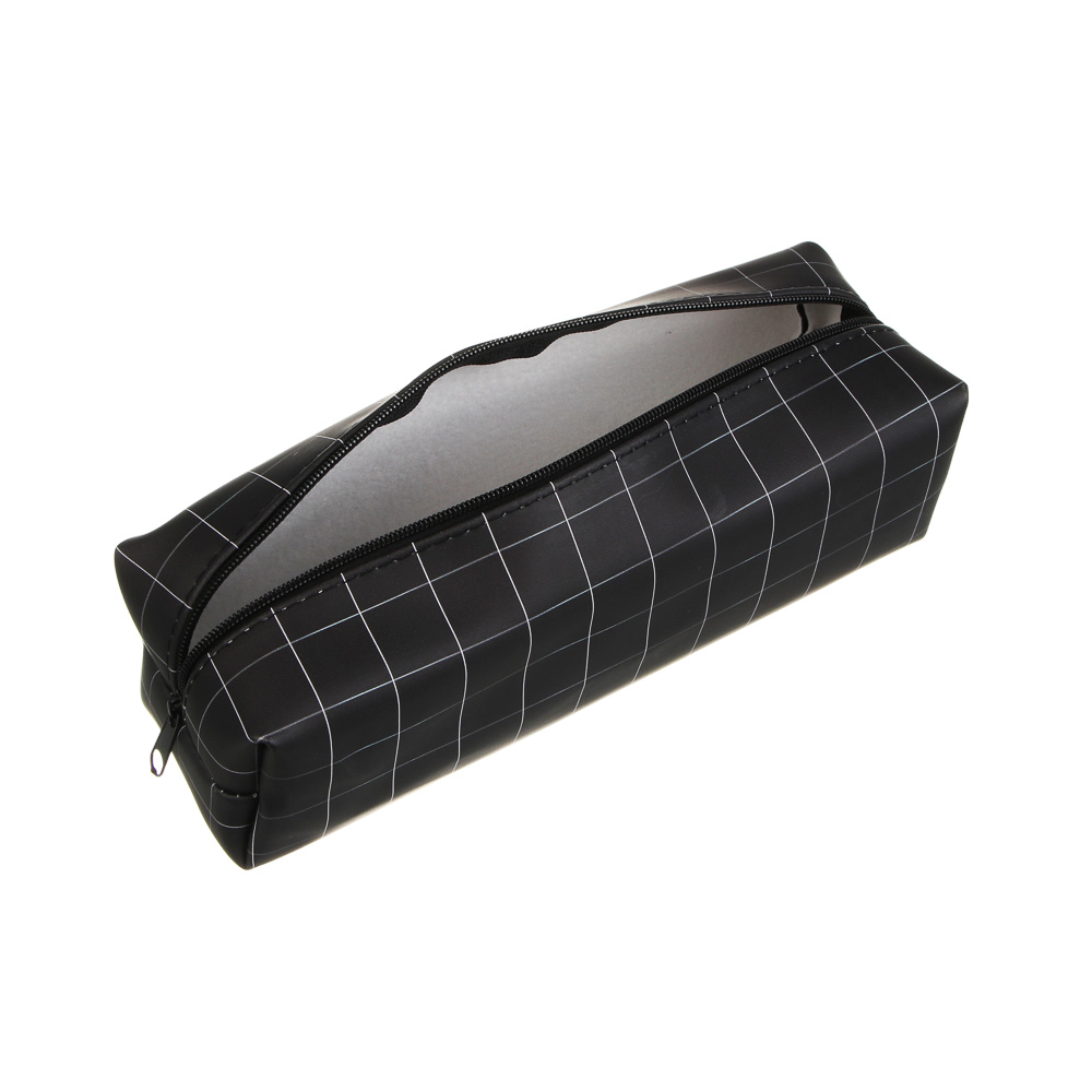 Пенал прямоугольный, 21x6x6см, "Ничего лишнего", искус. кожа с печатью, арт.№ 524-368