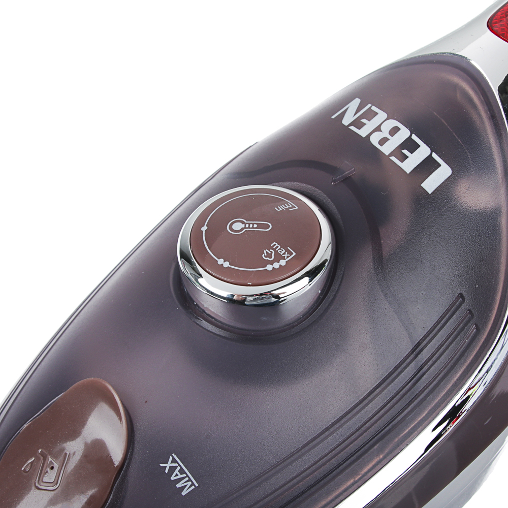 LEBEN Щётка-отпариватель-утюг 1000Вт, тефл. покрыт, терморегулятор, резевр. 100мл, пар 15гр.мин., арт.№ 249-004