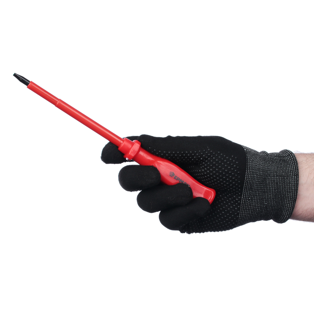 ЕРМАК Набор отверток 6шт диэлектрических (SL5.5*125,SL4*100,PH1*100,SL3*75,PH0*75,тестер 140мм), арт.№ 651-064