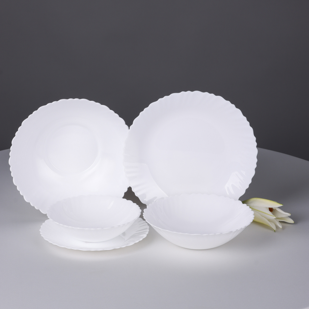 MILLIMI Бьянко Плюс Салатник, опаловое стекло, 19см, 700мл, арт.№ 818-025