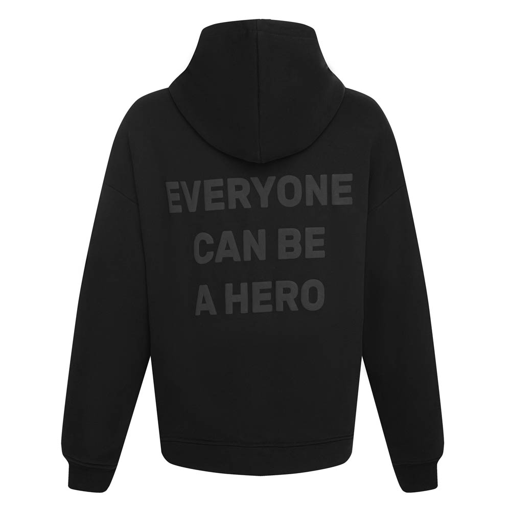 Костюм из футера "BE A HERO", унисекс, черный, разм.M, арт.№ 080-103