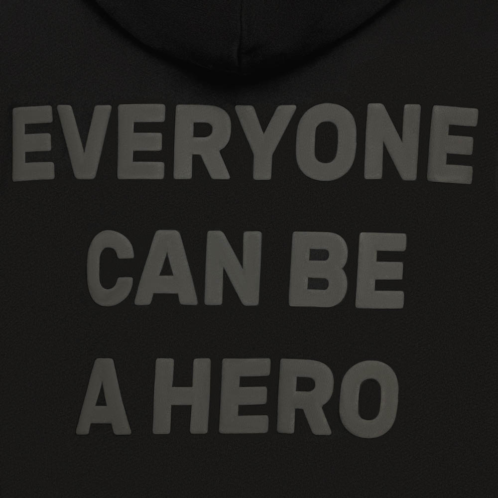 Костюм из футера "BE A HERO", унисекс, черный, разм.M, арт.№ 080-103