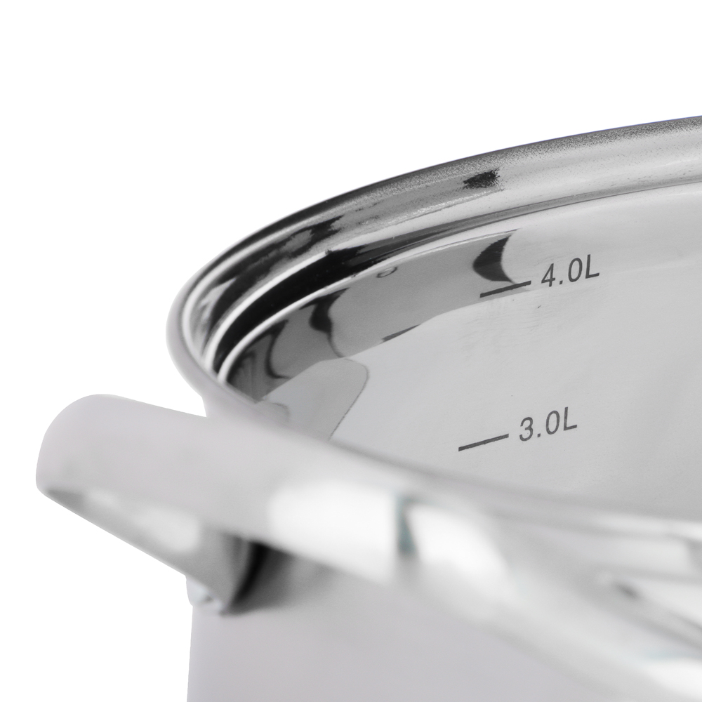 VETTA Женева Кастрюля 22х12,5см. 4,9л. со стекл. крышкой, индукция, арт.№ 822-085