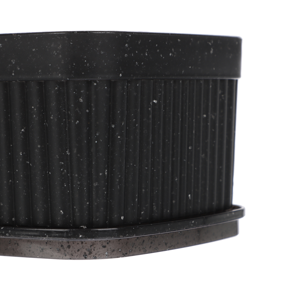 Коробка с крышкой VELVET, 150х115х70мм, 0,9л, черный гранит, арт.№ 457-820