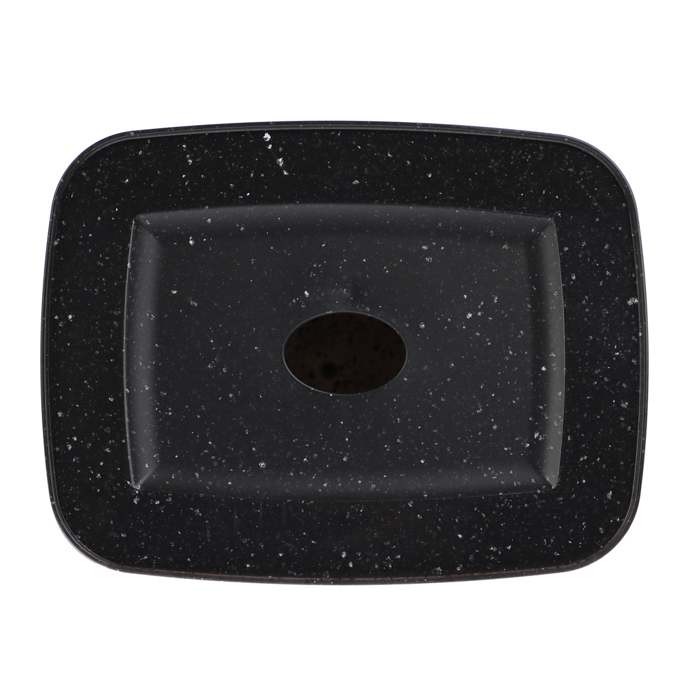Коробка с крышкой VELVET, 150х115х70мм, 0,9л, черный гранит, арт.№ 457-820
