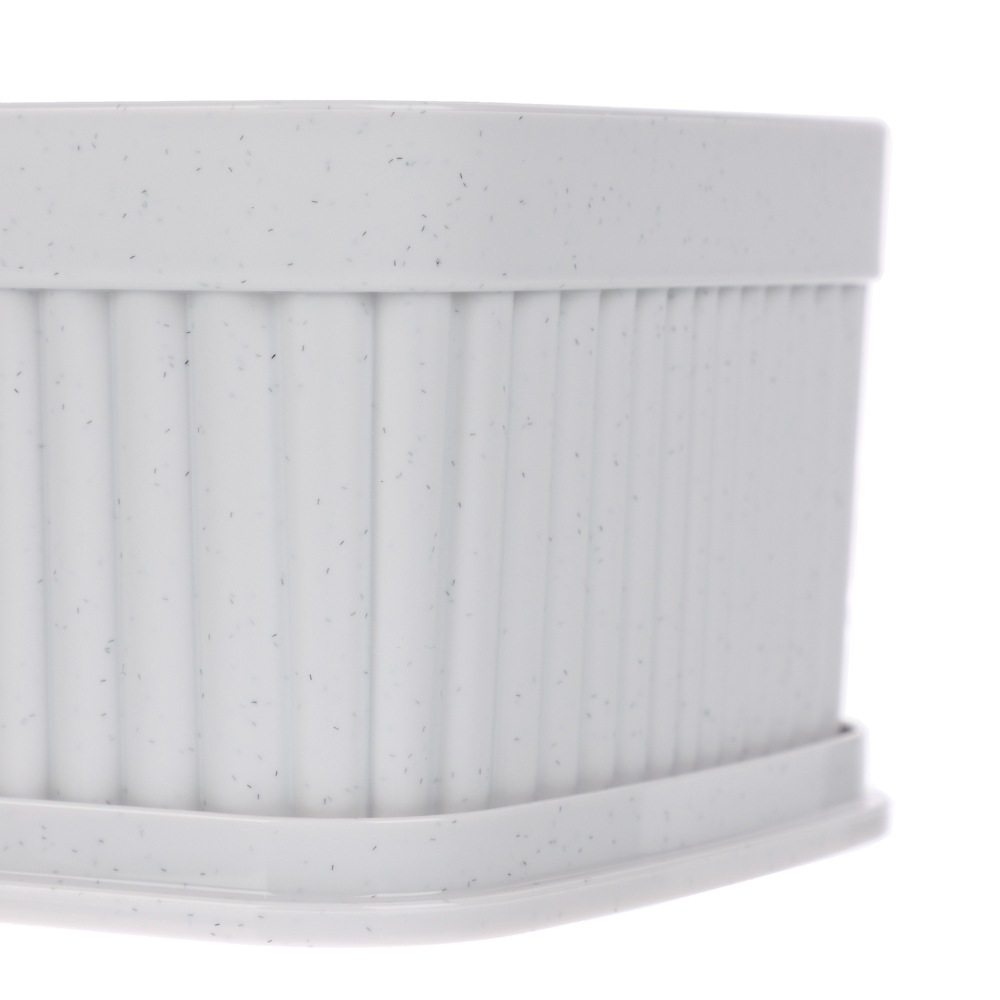 Коробка с крышкой VELVET, 150х115х70мм, 0,9л, цв белый, арт.№ 457-821