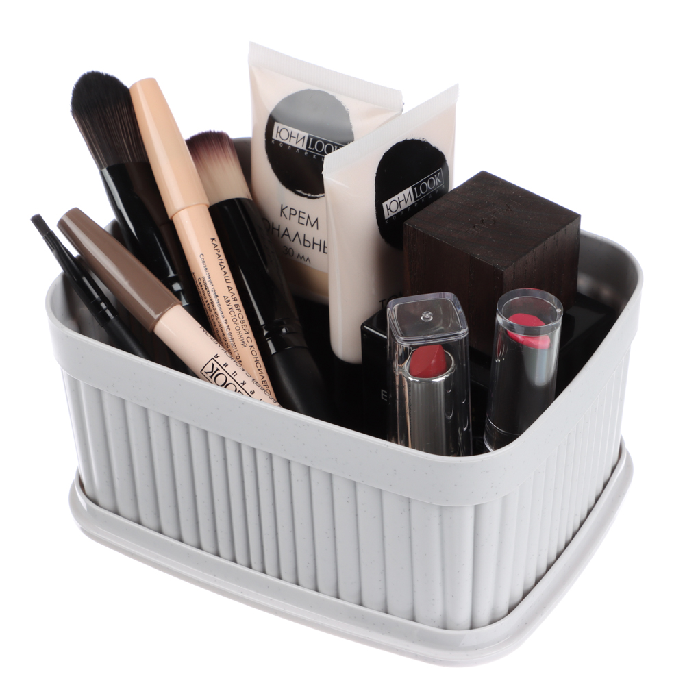 Коробка с крышкой VELVET, 150х115х70мм, 0,9л, цв белый, арт.№ 457-821