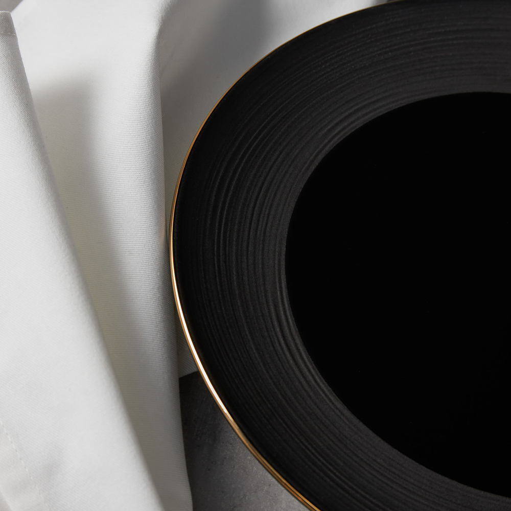 BY COLLECTION Black Line Тарелка подстановочная, 27х2,5см, фарфор, арт.№ 816-425