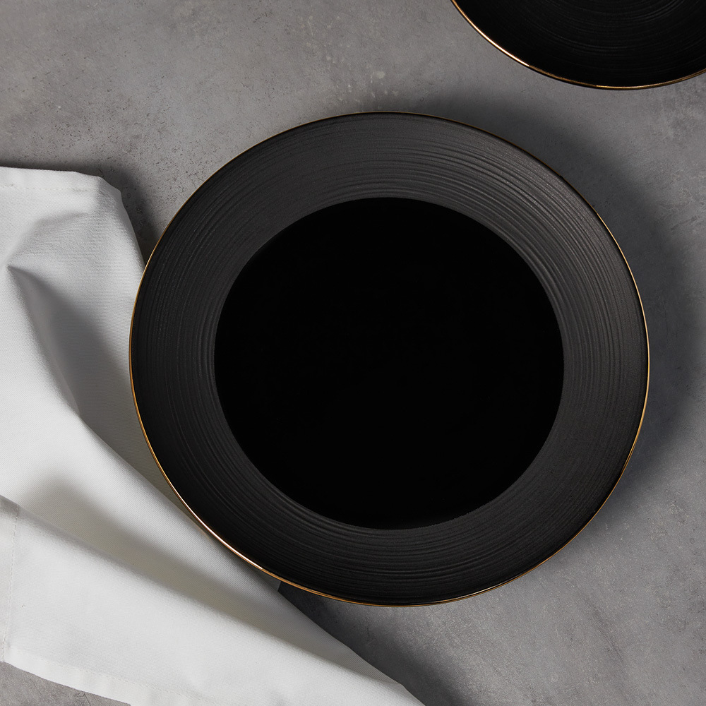 BY COLLECTION Black Line Тарелка подстановочная, 27х2,5см, фарфор, арт.№ 816-425