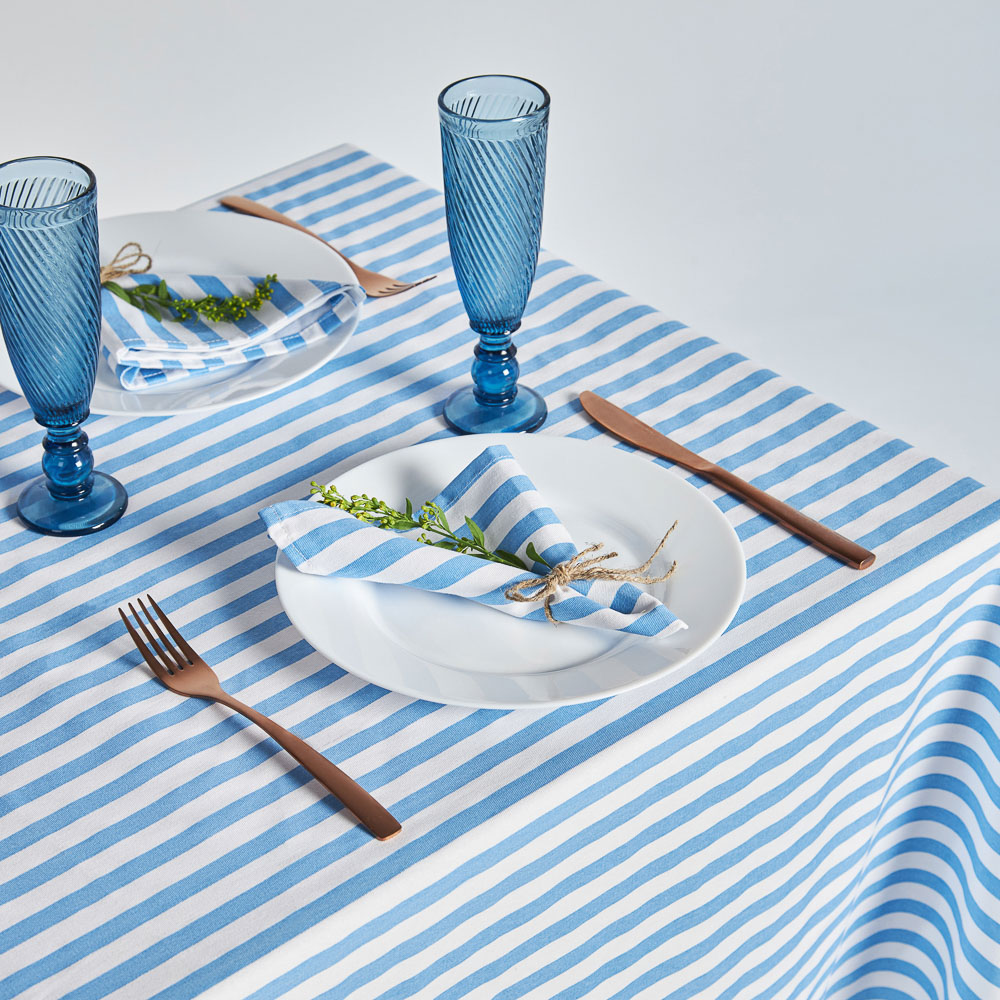 PROVANCE Гортензия Скатерть текстильная 140х180см с водоотталкивающей пропиткой, 100% хлопок, арт.№ 488-094