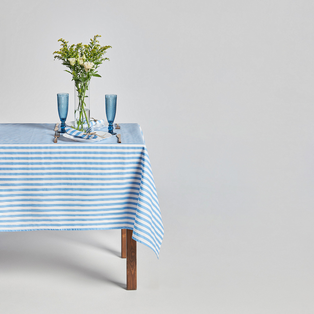 PROVANCE Гортензия Скатерть текстильная 140х180см с водоотталкивающей пропиткой, 100% хлопок, арт.№ 488-094