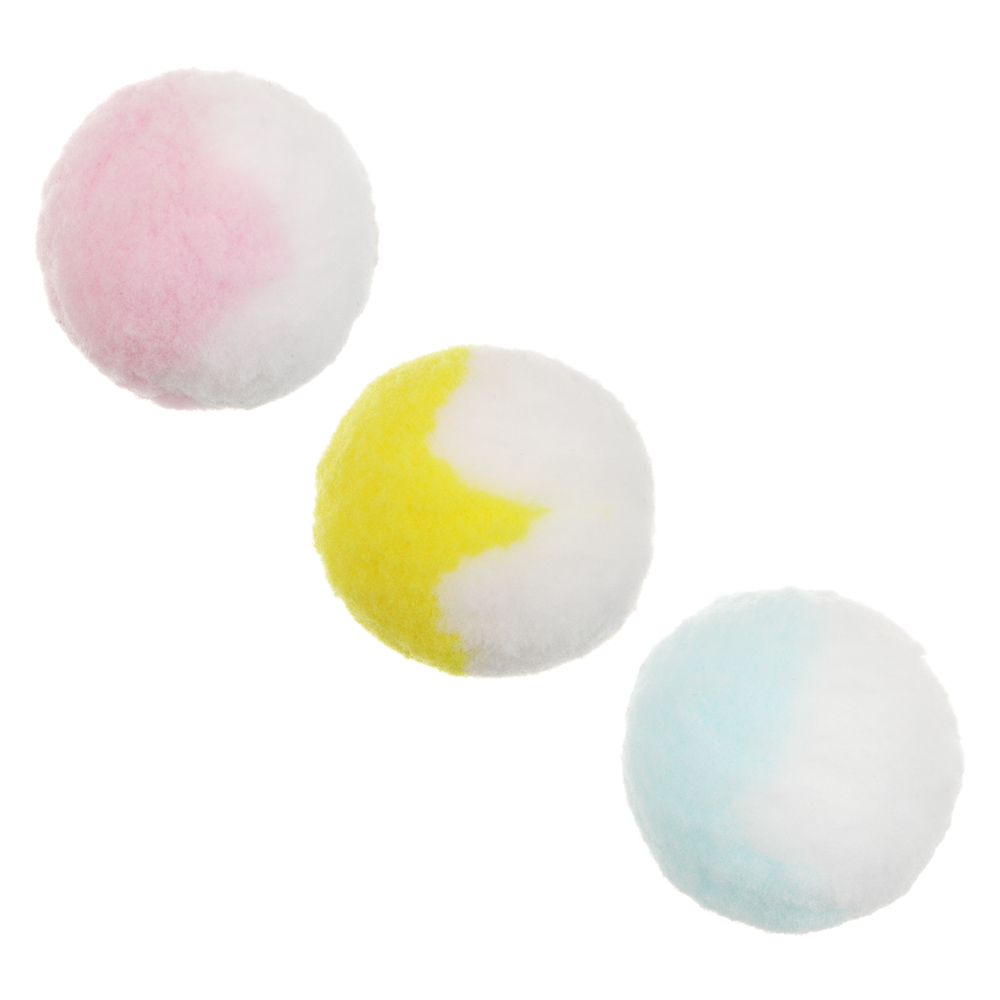 Игрушка для кошек тм VETTA, помпон, 3шт по 4см, арт.№ 273-509