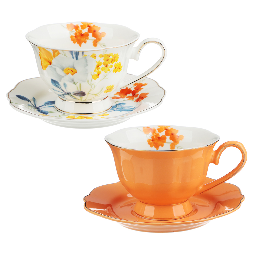 MILLIMI Настроение Набор чайный 4 пр., 220мл, 15см, фарфор, арт.№ 802-390