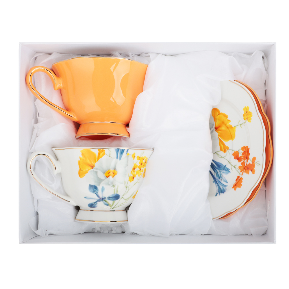 MILLIMI Настроение Набор чайный 4 пр., 220мл, 15см, фарфор, арт.№ 802-390