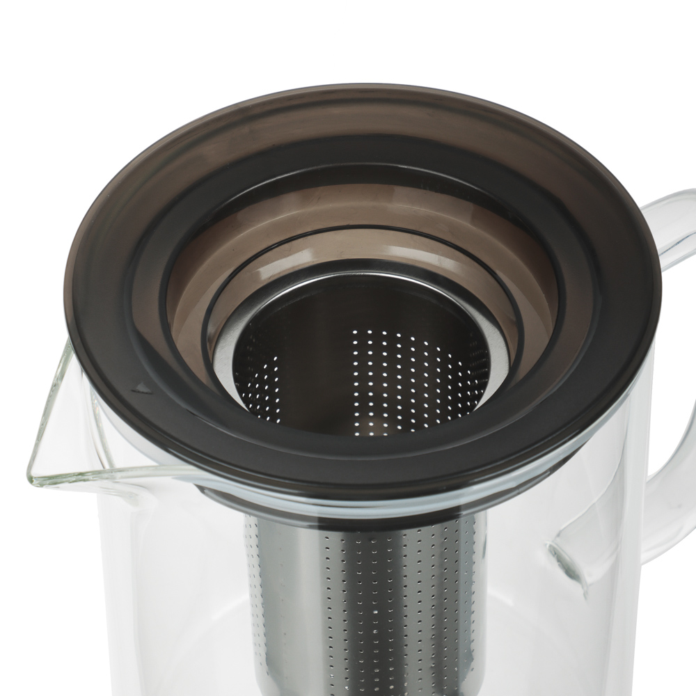 SATOSHI Монблан Чайник заварочный 1200мл, стекло, нерж.сталь, арт.№ 850-274