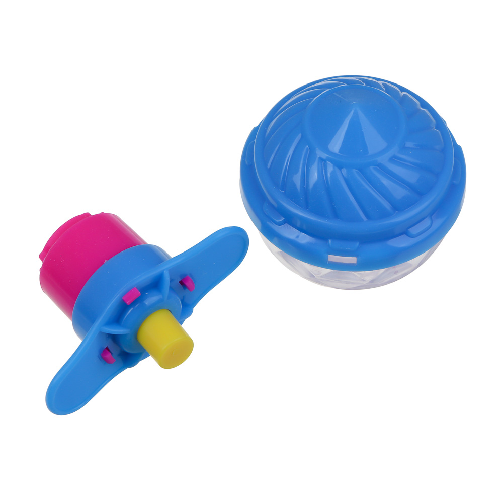 ИГРОЛЕНД Волчок запускалка со светом, РР пластик, 9х6см, 3 цвета, арт.№ 295-005