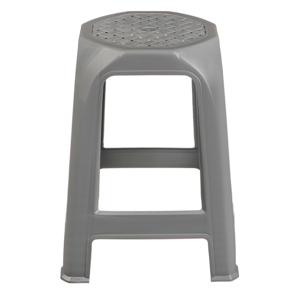 Табурет 35,5х35,5х46см, пластик, серый, арт.№ 465-244