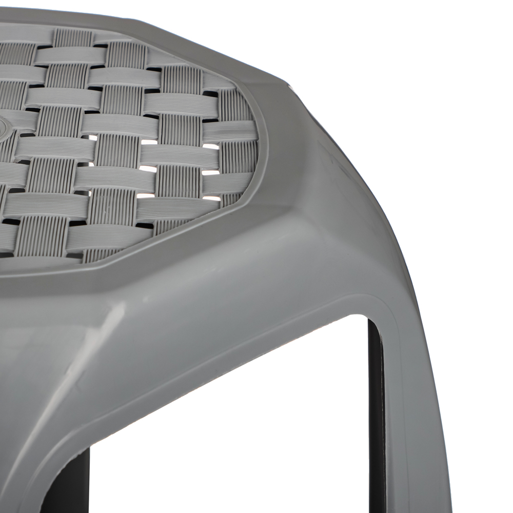 Табурет 35,5х35,5х46см, пластик, серый, арт.№ 465-244