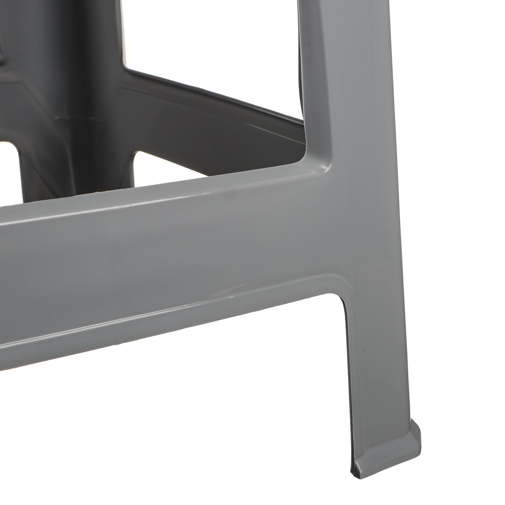 Табурет 35,5х35,5х46см, пластик, серый, арт.№ 465-244