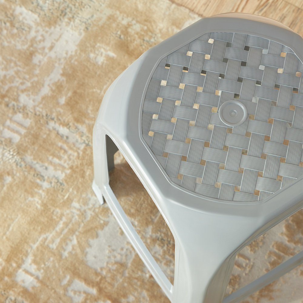 Табурет 35,5х35,5х46см, пластик, серый, арт.№ 465-244