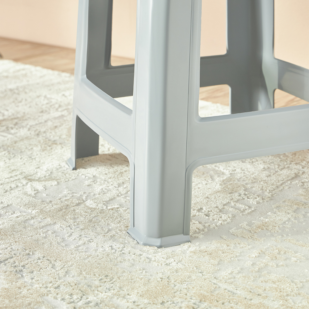 Табурет 35,5х35,5х46см, пластик, серый, арт.№ 465-244