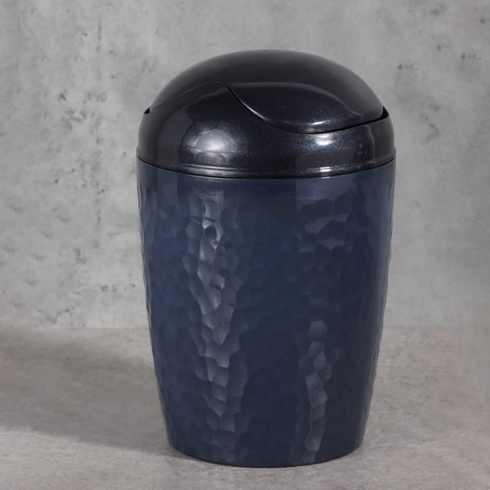 Контейнер для мусора настольный 1л, Luna, пластик, синий, арт.№ 463-434