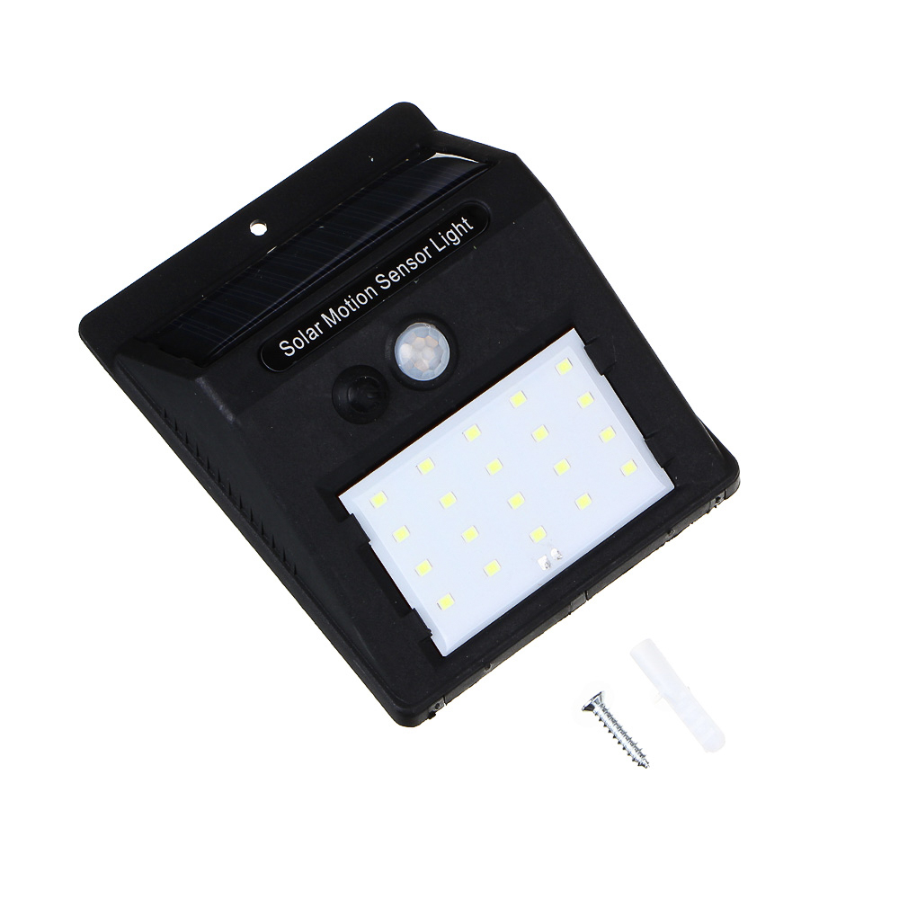 ЕРМАК Фонарь уличный настенный, на солнечной батарее, 20 LED, 1200мАч, 9,5х12,5х4,8см, пластик, арт.№ 225-037
