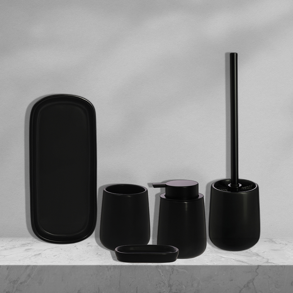 ВСЁГАЗИН Ерш для туалета с подставкой "Ночь", доломит, арт.№ 463-156