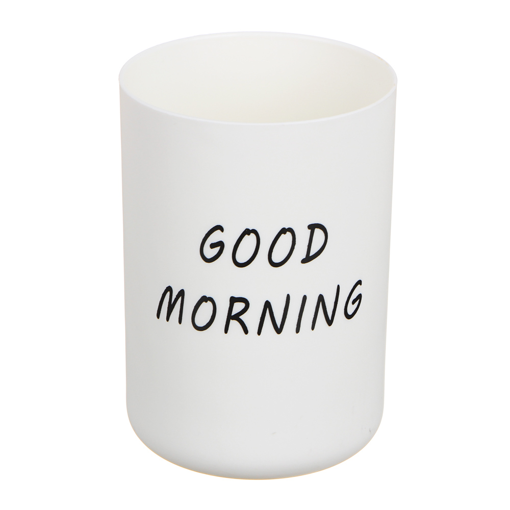 VETTA Стакан для ванной комнаты, пластик, 10,5х7см, 3 цвета, арт.№ 463-992