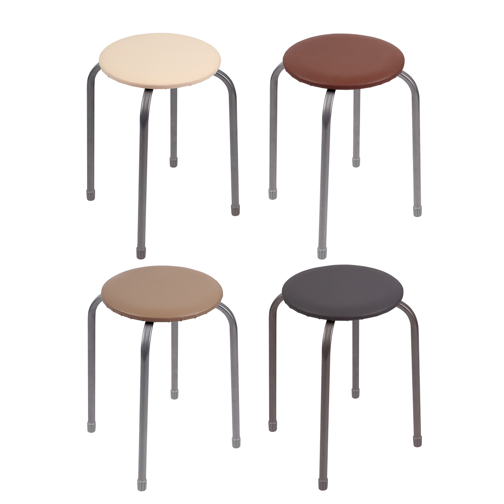 НИКА Табурет круг, металл, МДФ, мягкое сиденье, h47см, d29см, ТБ3, арт.№ 465-212