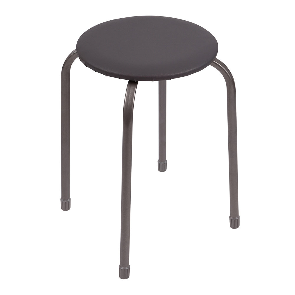 НИКА Табурет круг, металл, МДФ, мягкое сиденье, h47см, d29см, ТБ3, арт.№ 465-212