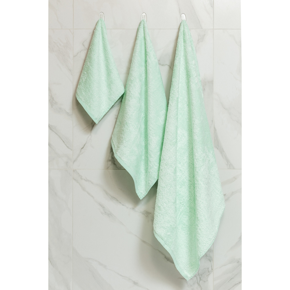 PROVANCE Бамбук Полотенце махровое, 70% бамбук, 30% хлопок, 70х130см, 400гр/м, пыльная мята, арт.№ 484-004