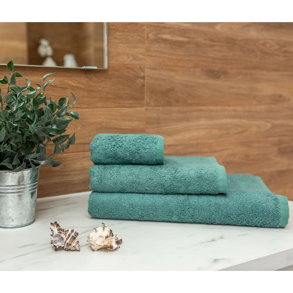 PROVANCE Бамбук Полотенце махровое, 70% бамбук, 30% хлопок, 50х90см, 400гр/м, изумруд, арт.№ 484-001