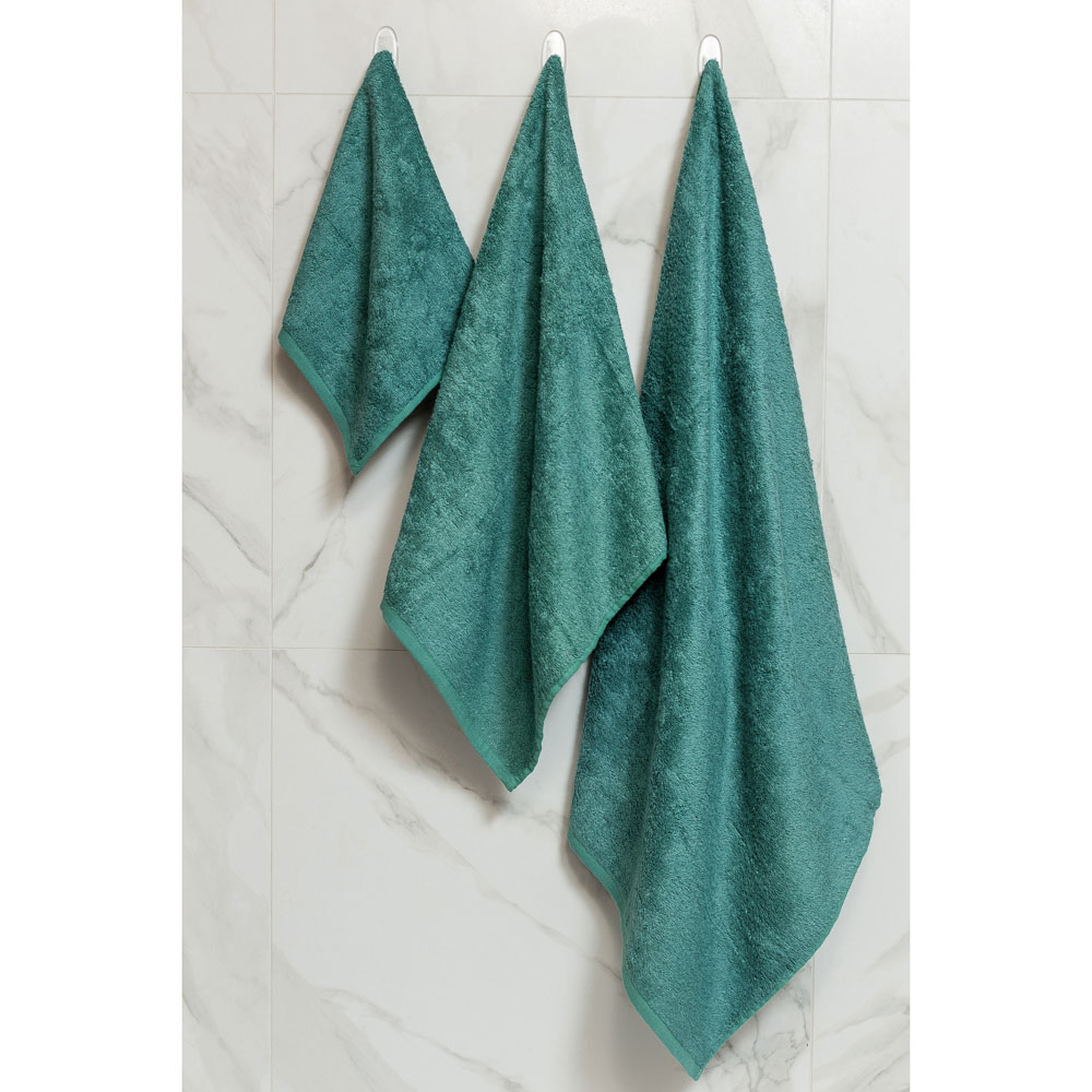 PROVANCE Бамбук Полотенце махровое, 70% бамбук, 30% хлопок, 50х90см, 400гр/м, изумруд, арт.№ 484-001