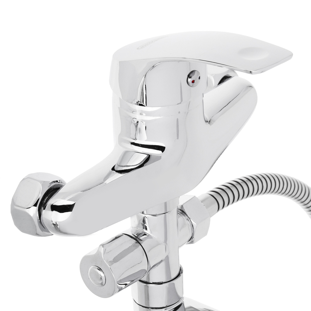 СоюзКран Смеситель для ванны с дл. изливом SK1032, керам. дивертор, с душ набором, 40мм, цинк, арт.№ 567-024