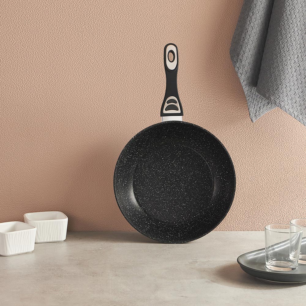 SATOSHI Танто Сотейник литой d28см, антипригарное покрытие Мрамор, индукция, арт.№ 846-389