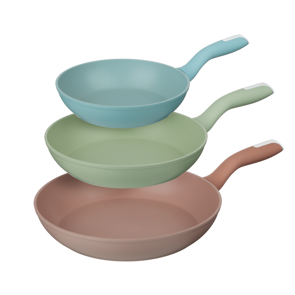 SATOSHI Комбелло Колор Набор сковород литых 3пр., d20, 24, 28см, антипригарное покрытие, арт.№ 846-034
