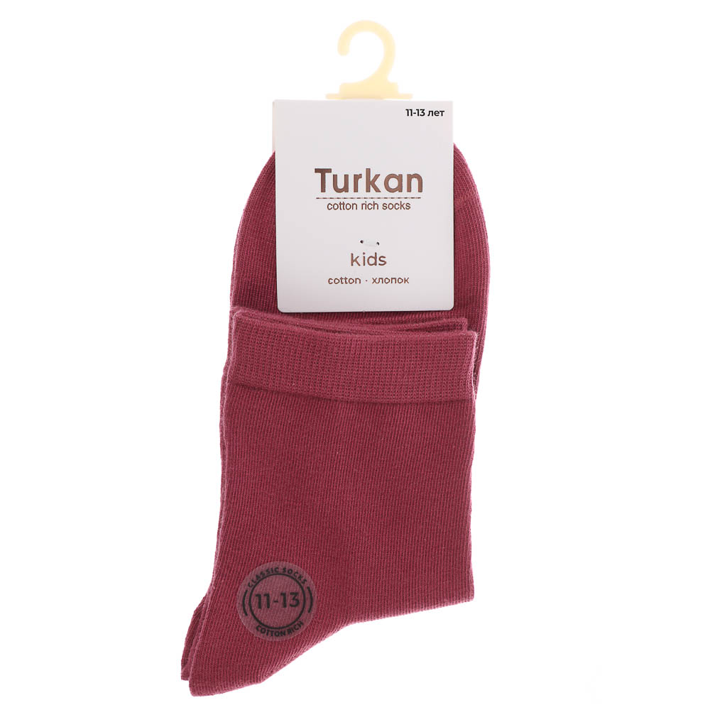 Носки детские, бесшовные, тм Turkan, 11-13 лет, 90%хлопок, 8% п/а, 2%лайкра,цвета в ас-те, R0626, арт.№ 019-578