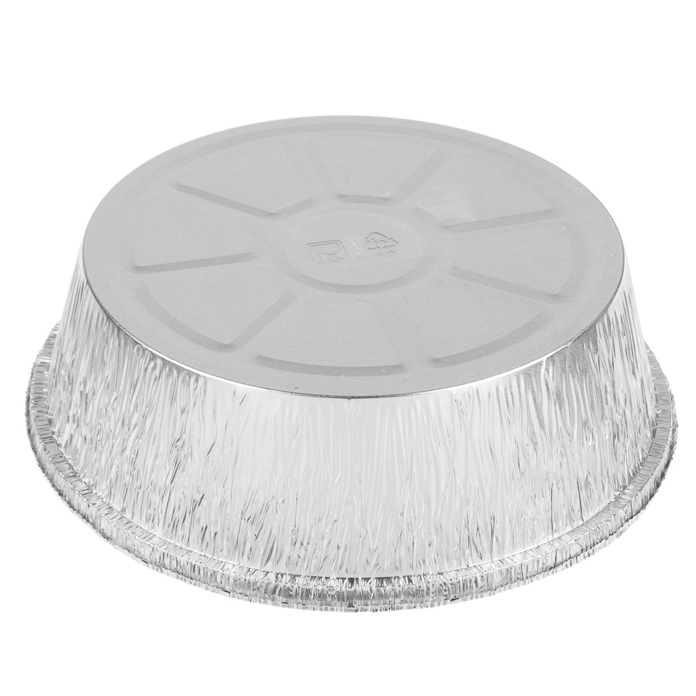 Форма для запекания, алюминиевая фольга, d20,5cм, дно d16,7см, 1405мл, L-край, 99-02, арт.№ 438-138