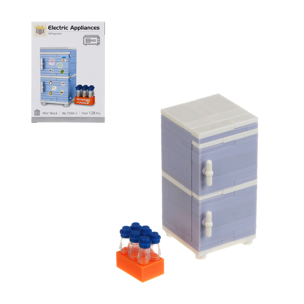 ИГРОЛЕНД Конструктор "Бытовая техника", 13х4х18,5 см, ABS, 8 видов, арт.№ 858-086