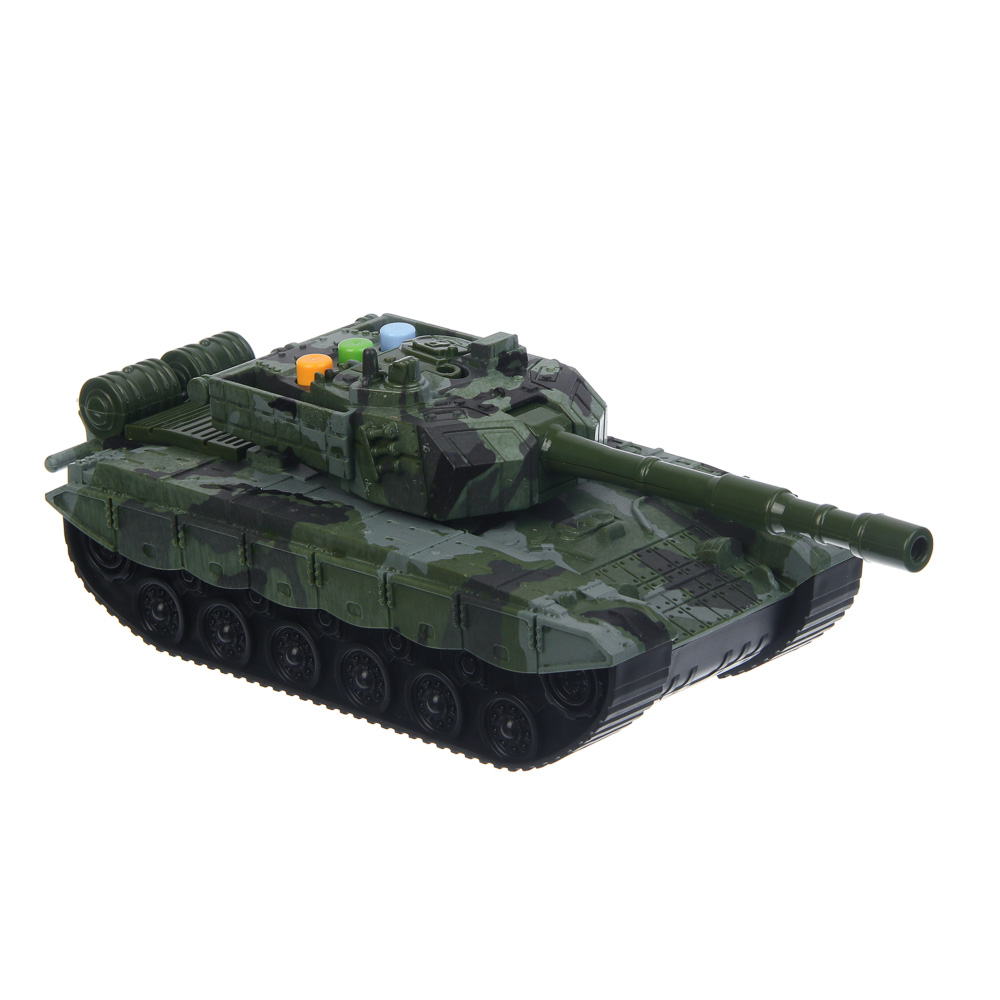 Танк инерционный, свет, звук, трещотка, 3xAG13, ABS, PP, тм ИГРОЛЕНД, арт.№ 292-542